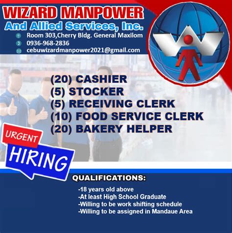 manpower services in visayas|Wizard Manpower.